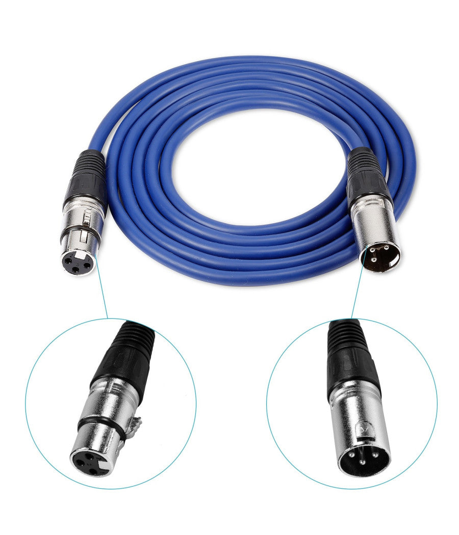 Cavo Prolunga Microfono Casse Mixer Cavetto 5mt Maschio Femmina Xlr M/f         