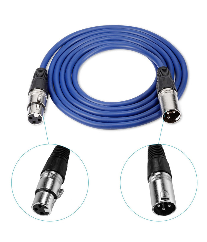 Cavo Prolunga Microfono Casse Mixer Cavetto 5mt Maschio Femmina Xlr M/f         