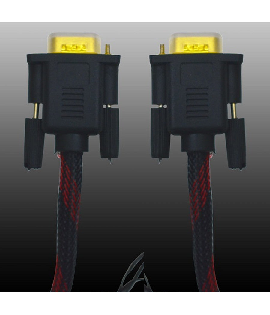 Cavo Prolunga Monitor Vga M/m 15 Pin 10mt Retinato Pc Computer Maxtech Vga-rt10m         