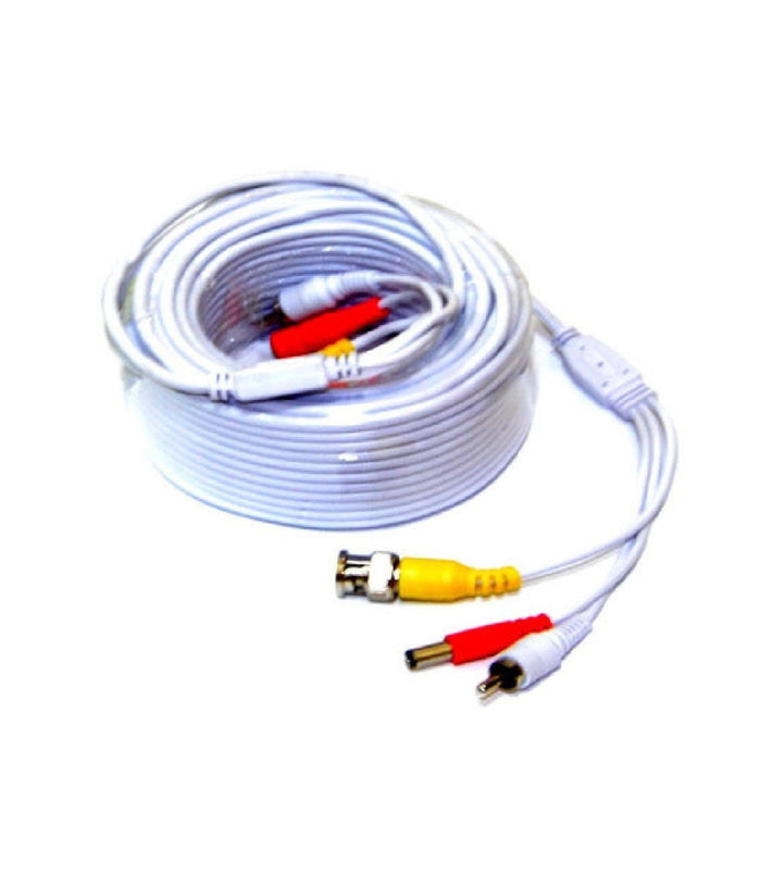Cavo Prolunga Per Telecamera Video Sorveglianza 20 Metri Bnc Alimentazione Rca         