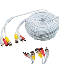 Cavo Prolunga Telecamera Rca Bnc Audio Video Alimentazione 10 20 30 50 Metri     -10 Mt   -