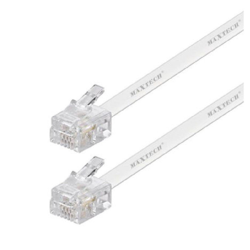 Cavo Prolunga Telefonica Rj11 5mt Collegamento Telefonico Maxtech Modem Rj11-5.0m         