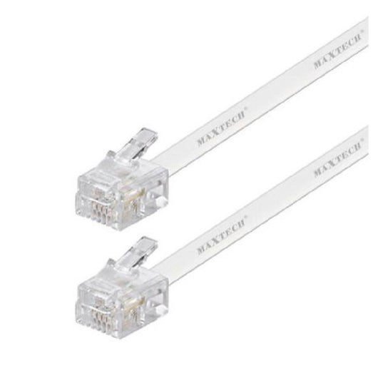 Cavo Prolunga Telefonica Rj11 5mt Collegamento Telefonico Maxtech Modem Rj11-5.0m         