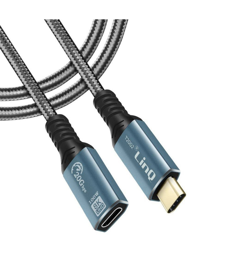 Cavo Prolunga Type-c Maschio-femmina 2mt Ricarica 100w Risoluzione 8k 20gbps T20g2         