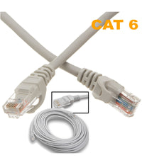 Cavo Rete Lan 30 Mt Prolunga Cat-6 Per Modem Router Computer Ethernet Plug Rj45         