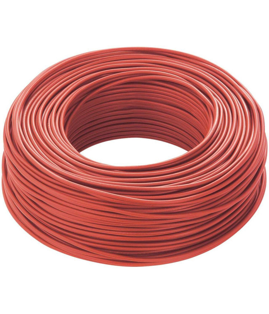 Cavo Rosso 100 Mt Isolato Unipolare 1 X 1,5 M2 Antifiamma Materiale Elettrico         
