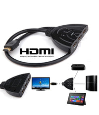 Cavo Switch Hdmi 1080p 3 Porte Full Hd Tv Presa Multipla Sdoppiatore Adattatore         