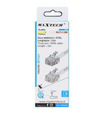 Cavo Telefonico Adsl Rj11 1 Mt Collegamento Telefonico Modem Internet Rj11-1.0m         