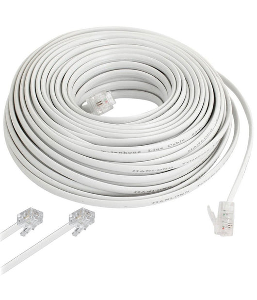 Cavo Telefonico Mt 10 Metri 10 Rj11 Modulare Telefono Modem Plug Adsl         