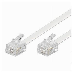 Cavo Telefonico Rj11 3mt Collegamento Telefonico Prolunga Modem Maxtech Rj11-3.0m         