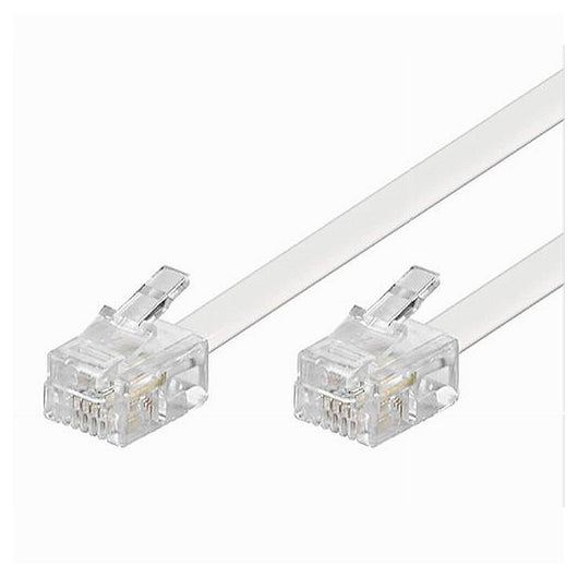 Cavo Telefonico Rj11 3mt Collegamento Telefonico Prolunga Modem Maxtech Rj11-3.0m         