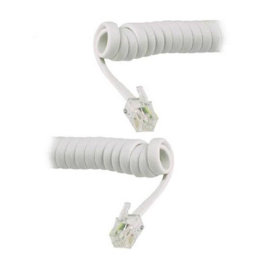 Cavo Telefonico Spiralato Spirale Rj11 Cornetta Telefono 1,5mt Maxtech Rj11-1.5a         