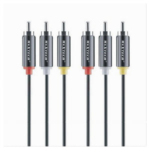 Cavo Tripolare Rca Audio Video Tv 3 X Rca Maschio/maschio 1,5mt 4d Sound Rca-r01         