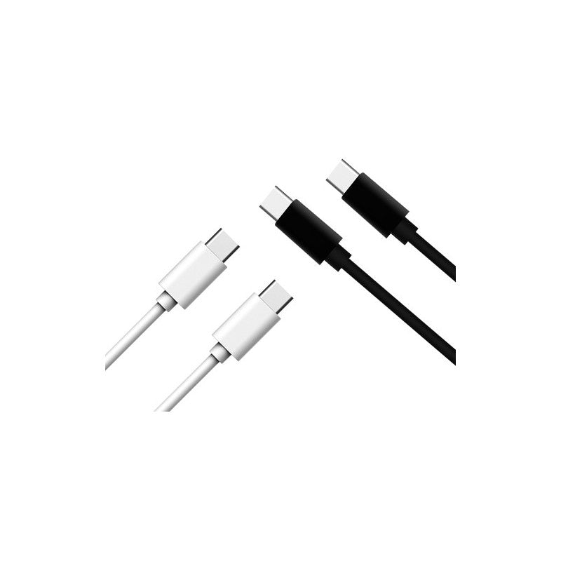 Cavo Type-C/Type-C 3 A 60 W 1 m nero – per ricarica veloce laptop – Universale