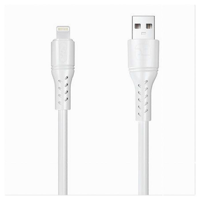 Cavo Usb Lightning 3a 1mt Super Ricarica Dati Resistente Iphone Ipad Ipod F-ip046         