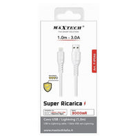 Cavo Usb Lightning 3a 1mt Super Ricarica Dati Resistente Iphone Ipad Ipod F-ip046         
