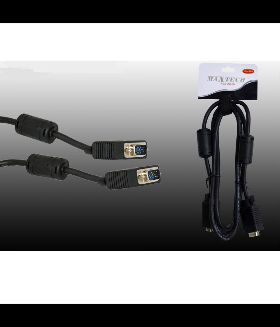 Cavo Vga-vga Per Monitor Tv Pc Computer Da 3 Metri Prolunga Cable Maxtech Vga-r3m         