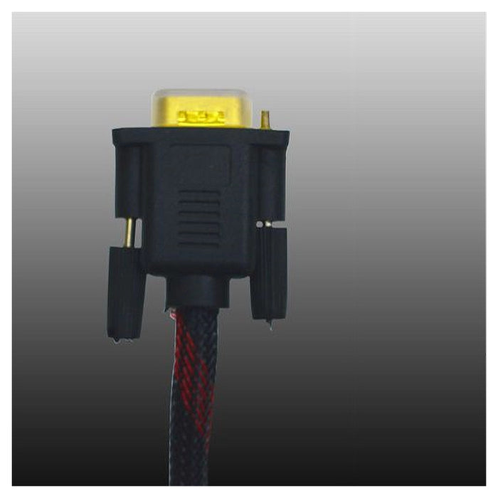 Cavo Vga/vga Maschio-maschio 5mt Retinato 15 Pin Filo Per Pc Tv Maxtech Vga-rt5m         