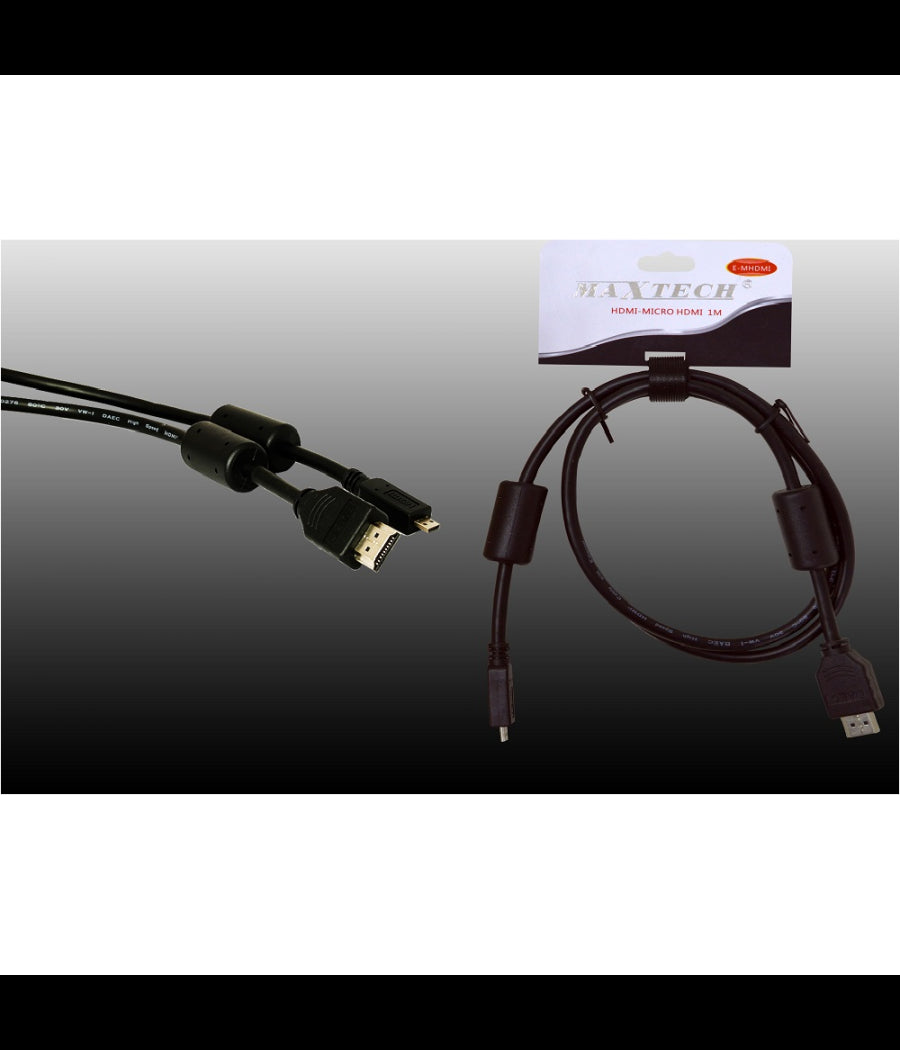 Cavo Video Da Hdmi-micro Hdmi Cavo 1 Metro Per Computer Portatile Maxtech E-mhdmi         