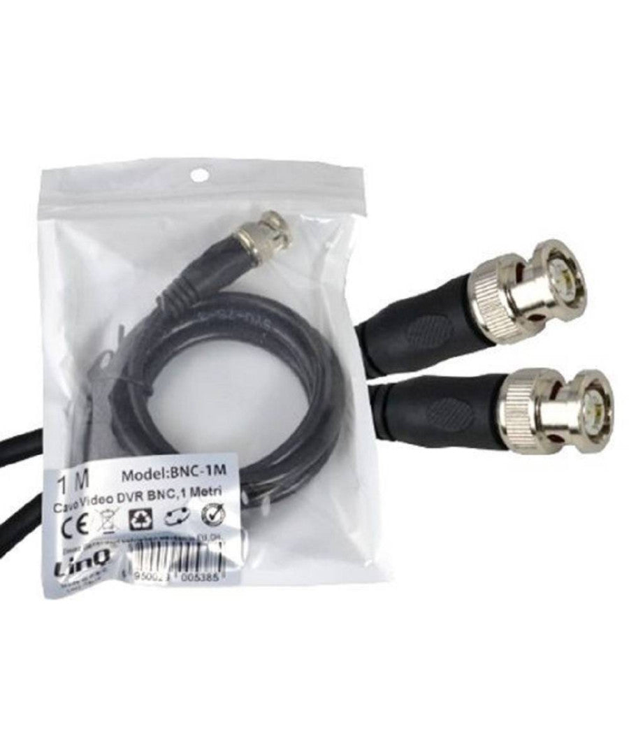 Cavo Video Dvr Bnc Per Telecamera Plug And Play Lunghezza 1 Metro Bnc-1m         