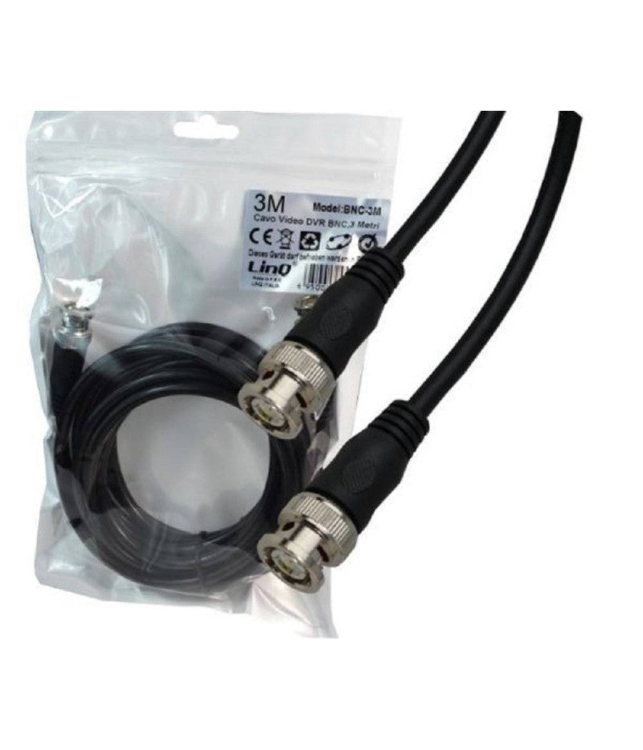 Cavo Video Dvr Bnc Per Telecamera Plug And Play Lunghezza 3 Metri Bnc-3m         