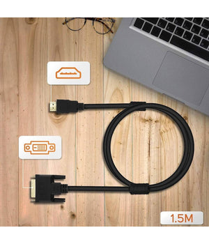 Cavo Video Hdmi Maschio A Dvi Full Hd 1,5mt Pc Proiettore Console Gioco Tv A2090b         