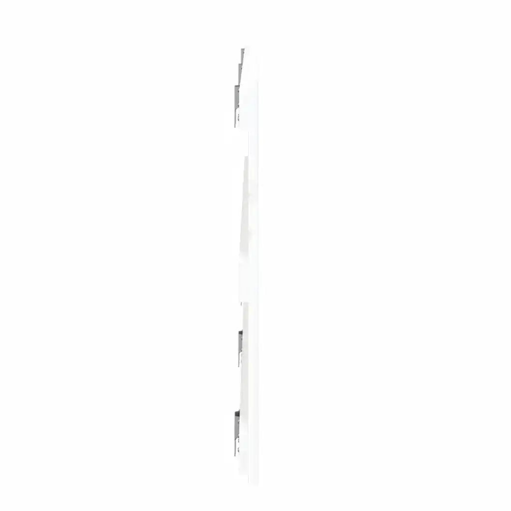 Testiera da Parete Bianca 185x3x60 cm in Legno Massello di Pino