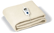 Batuffolo Coperta Elettrica Riscaldante Singola 160x80 cm con Pannello di Controllo Removibile 10 Livelli di Regolazione Superficie Vellutata