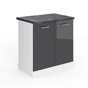 Vicco Mobile lavello cucina Antracite lucido 80 cm , PL Antracite