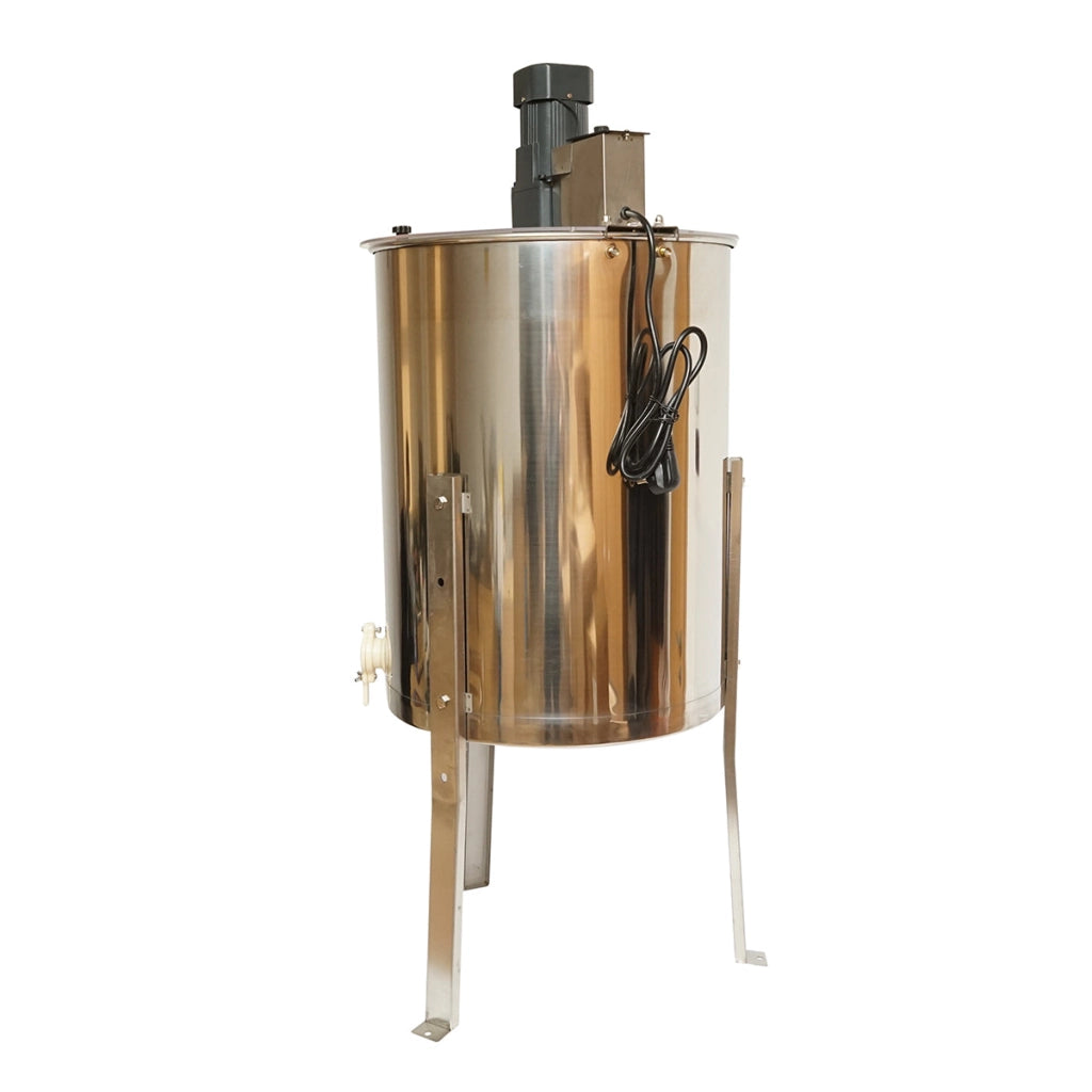 Centrifuga elettrica apicola 220V, estrattore di miele in acciaio inox con 4 telai.