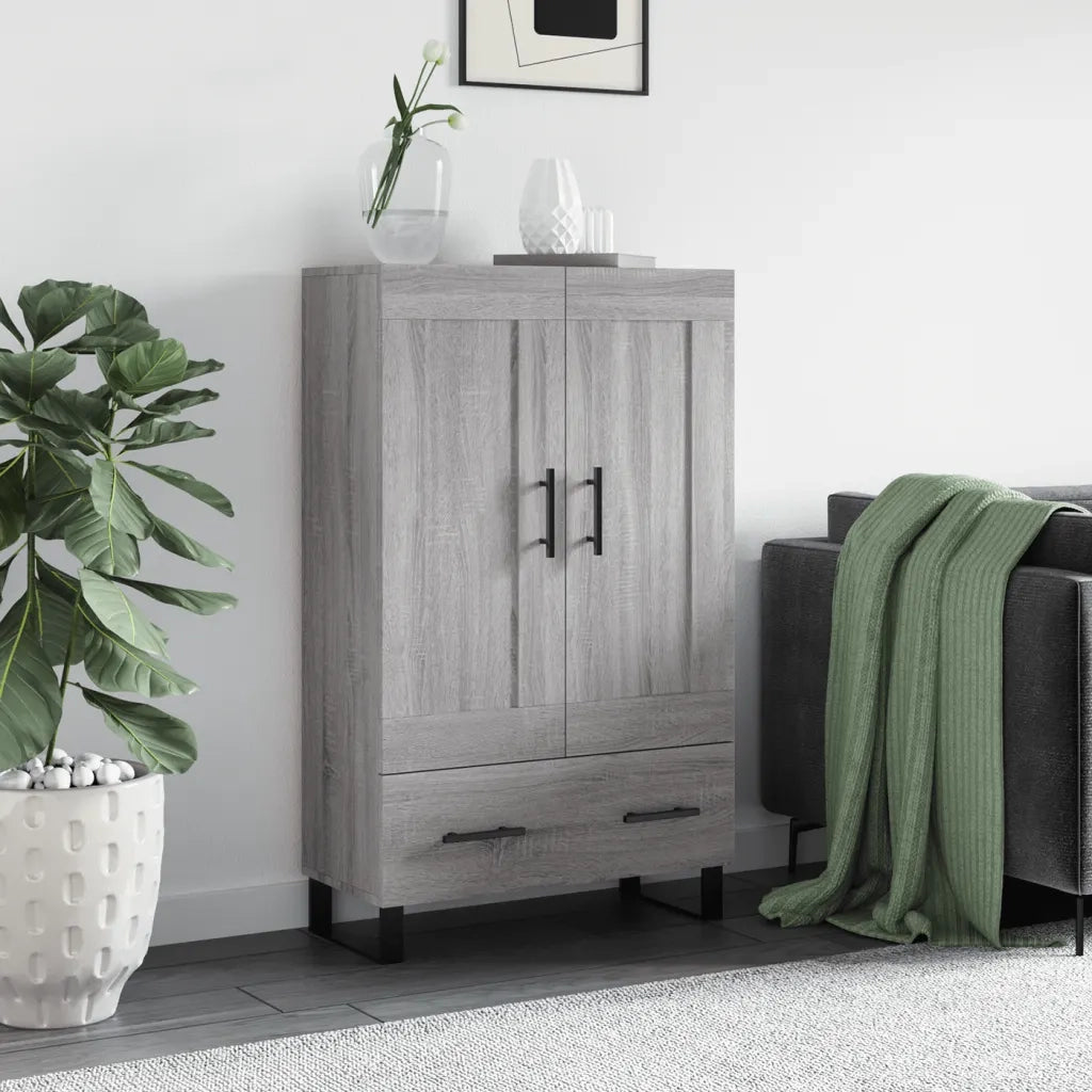 Credenza | Madia | Buffet da pranzo | Armadio da pranzo Grigio Sonoma 69,5x31x115 cm in Legno Multistrato