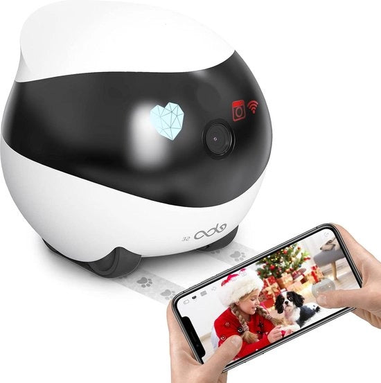 Casa di Sorveglianza - Camera di Sorveglianza Binnenshuis 1080P con Audio a Due Vie e Viso Notturno IP WiFi con Accesso Remoto e Carta SD EBO-SE