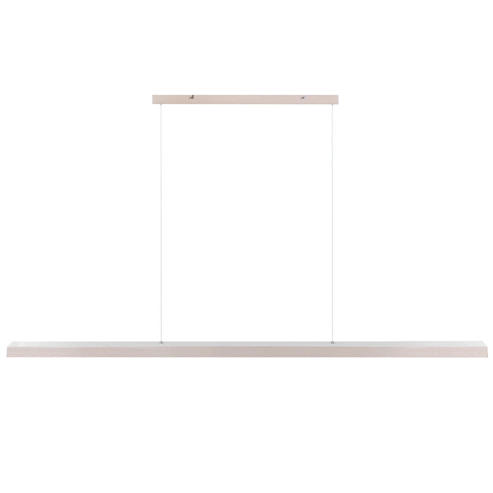 Lampada a sospensione lineare a LED in metallo rame 160 cm stile industriale forma minimalista