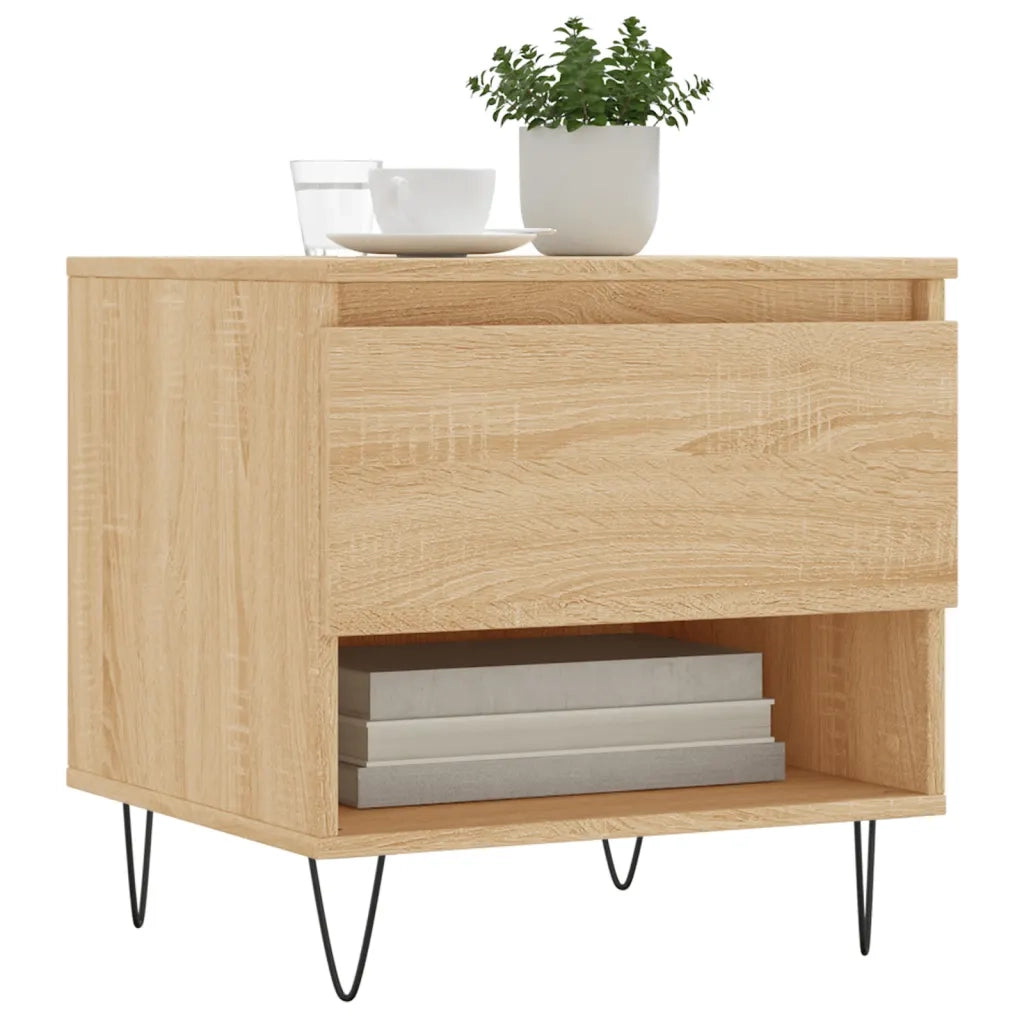 2 pz Tavolini salotto | Tavolino da caff¨¨ | Tavolino da Soggiorno Rovere Sonoma 50x46x50cm Legno Multistrato
