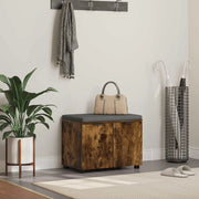 Panca per ingresso con porta Quercia Affumicata 60 x 38 x 46 cm