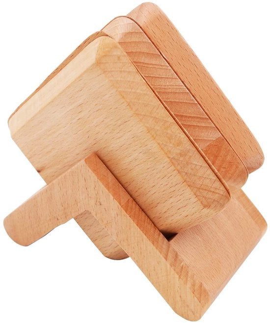 Set di sostituzione per 6 pezzi - Onderzetters in legno con supporto - Forma rettangolare 9 cm - Resistente al calore - Impermeabile all'acqua - Superficie liscia