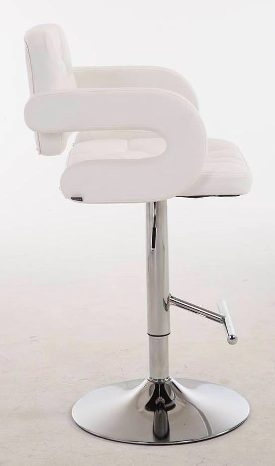 Set 2 Sgabelli Design Dublin In Similpelle bianco