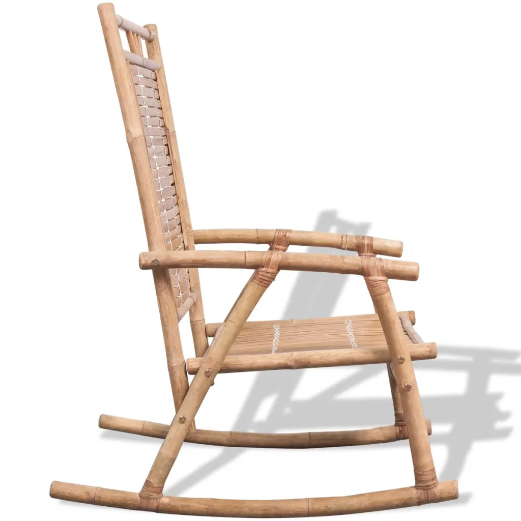 Sedia a dondolo in bamboo CFW5902565