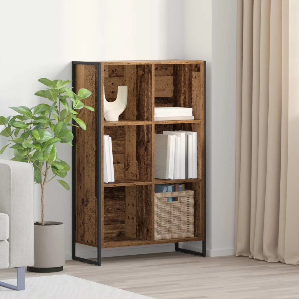 Armadio per Libri Legno vecchio 99.5 x 30 x 108.5 cm