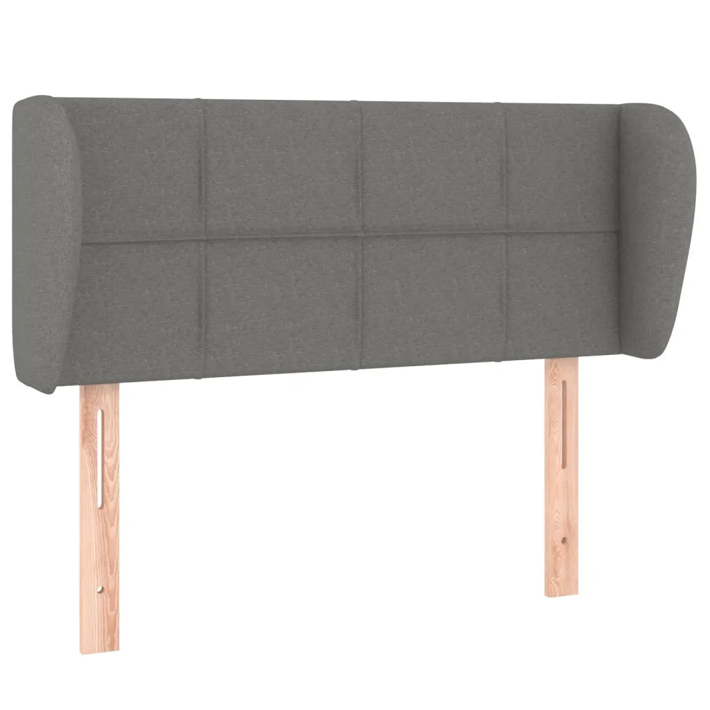 Testiera ad Orecchio Grigio Scuro 93x23x78/88 cm in Tessuto 3117127