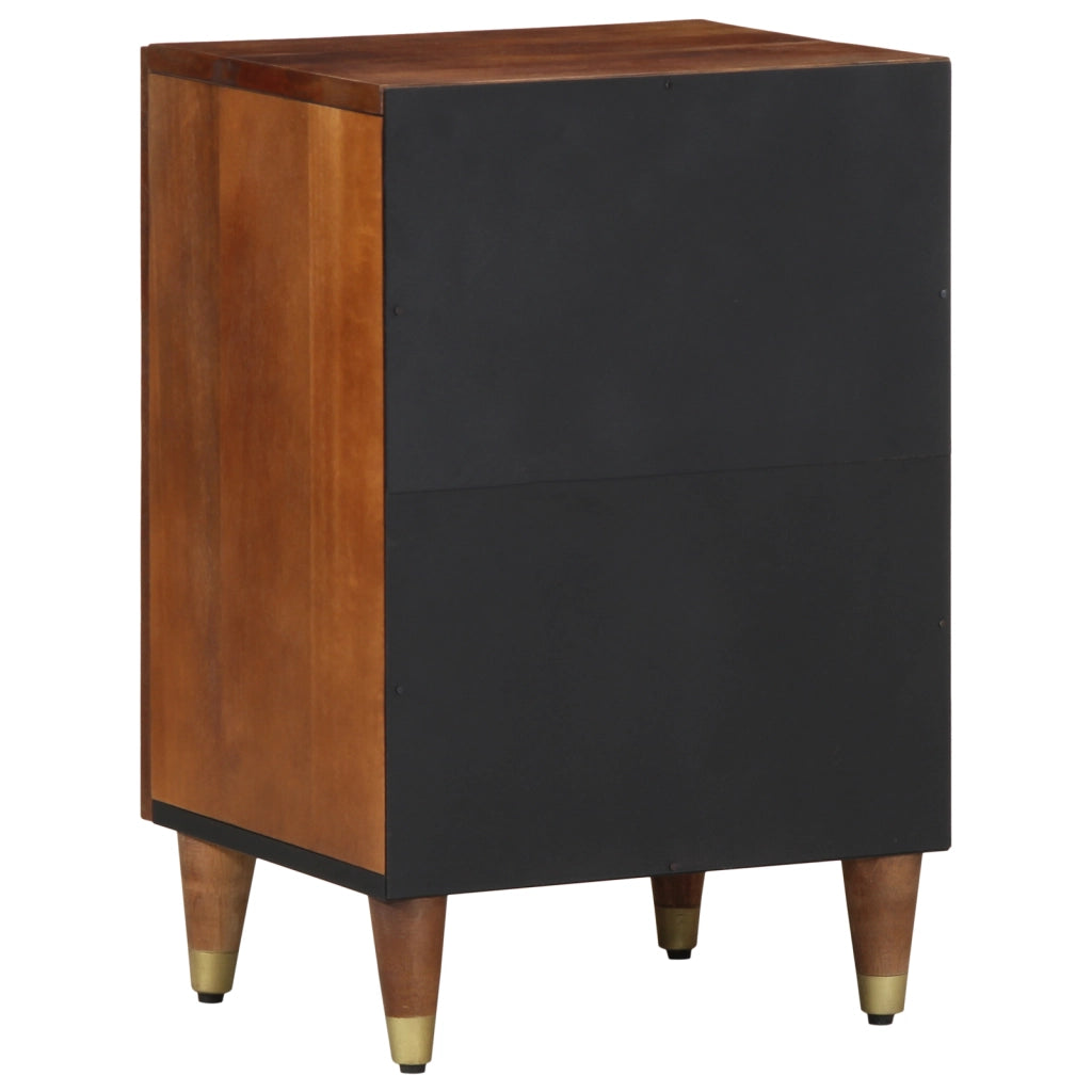 Armadio per bagno 38x33x58 cm in legno massello di mango