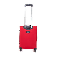 Trolley Valigia Morbida Bagaglio a Mano in Poliestere 4 Ruote TSA Ravizzoni Ambra Rosso