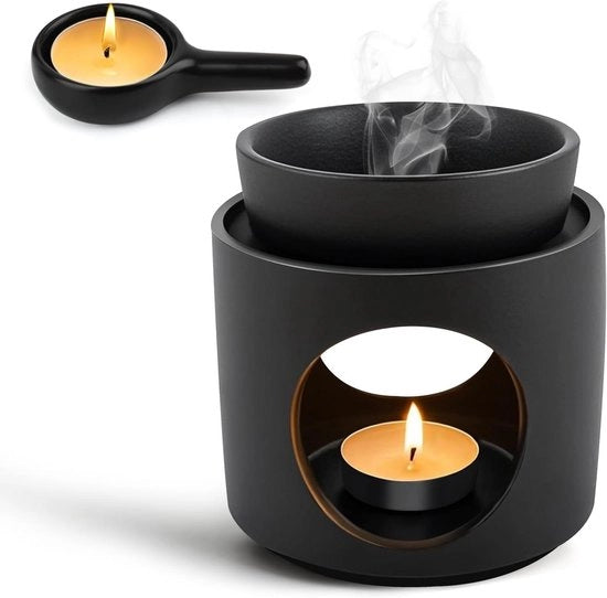 Accessori per Diffusori e Candele - Bruciatori a Olio Ceramici per Olio Essenziale con Cucchiaio - Riscaldamento per Diffusori e Candele - Accessorio per Diffusori Aromaterapici