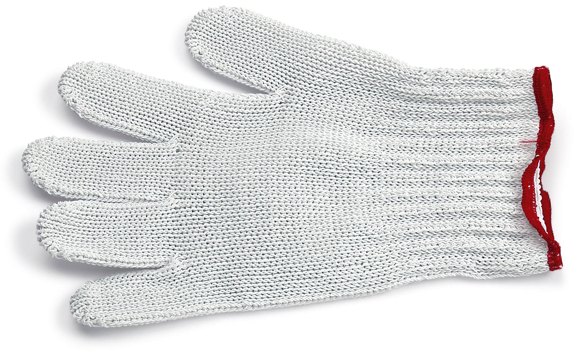 Guanto Antitaglio in Cotone e Filo d'Acciaio Misura M Sanelli Bianco/Rosso