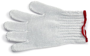 Guanto Antitaglio in Cotone e Filo d'Acciaio Misura M Sanelli Bianco/Rosso