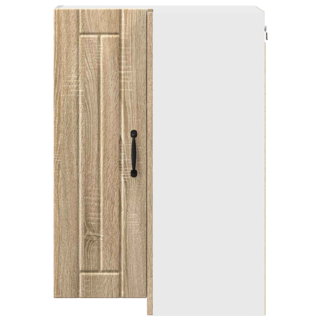 Mobile da cucina moderno pratico contenitore 57 x 57 x 80 cm realizzato in legno ingegnerizzato di rovere Sonoma 02_0054094