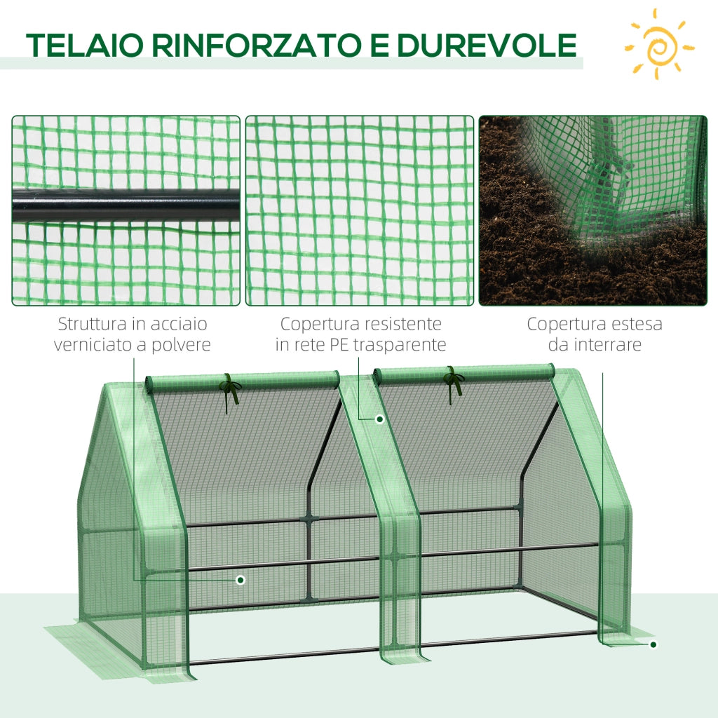 Serra da Giardino ¨C zephmum ¨C Verde Acciaio 180x90x90cm