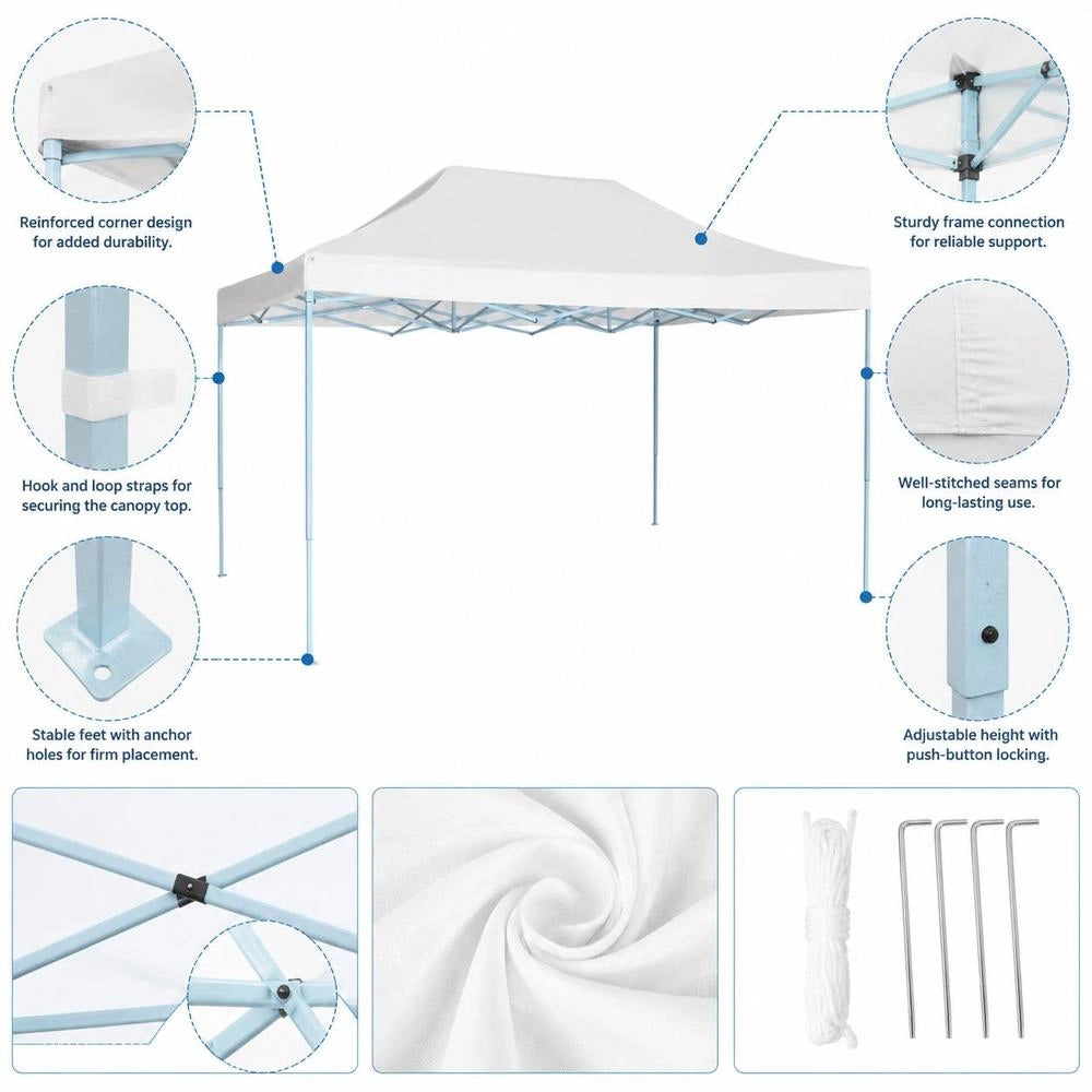 Foldable Party Tent 3x4.5 M White