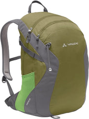 Zak da Viaggio per Camminatori Grimming Green 24 l, borsa impermeabile per donne e uomini, zaino leggero per escursioni con ventilazione dorsale, tasca pratica per laptop