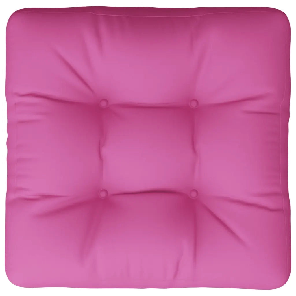 Cuscino per pallet | Cuscini per sedie Rosa 60x60x12 cm Tessuto